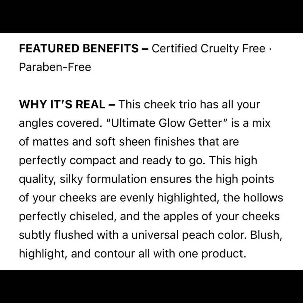 ✨ REALHER Ultimate Glow Getter Cheek Trio